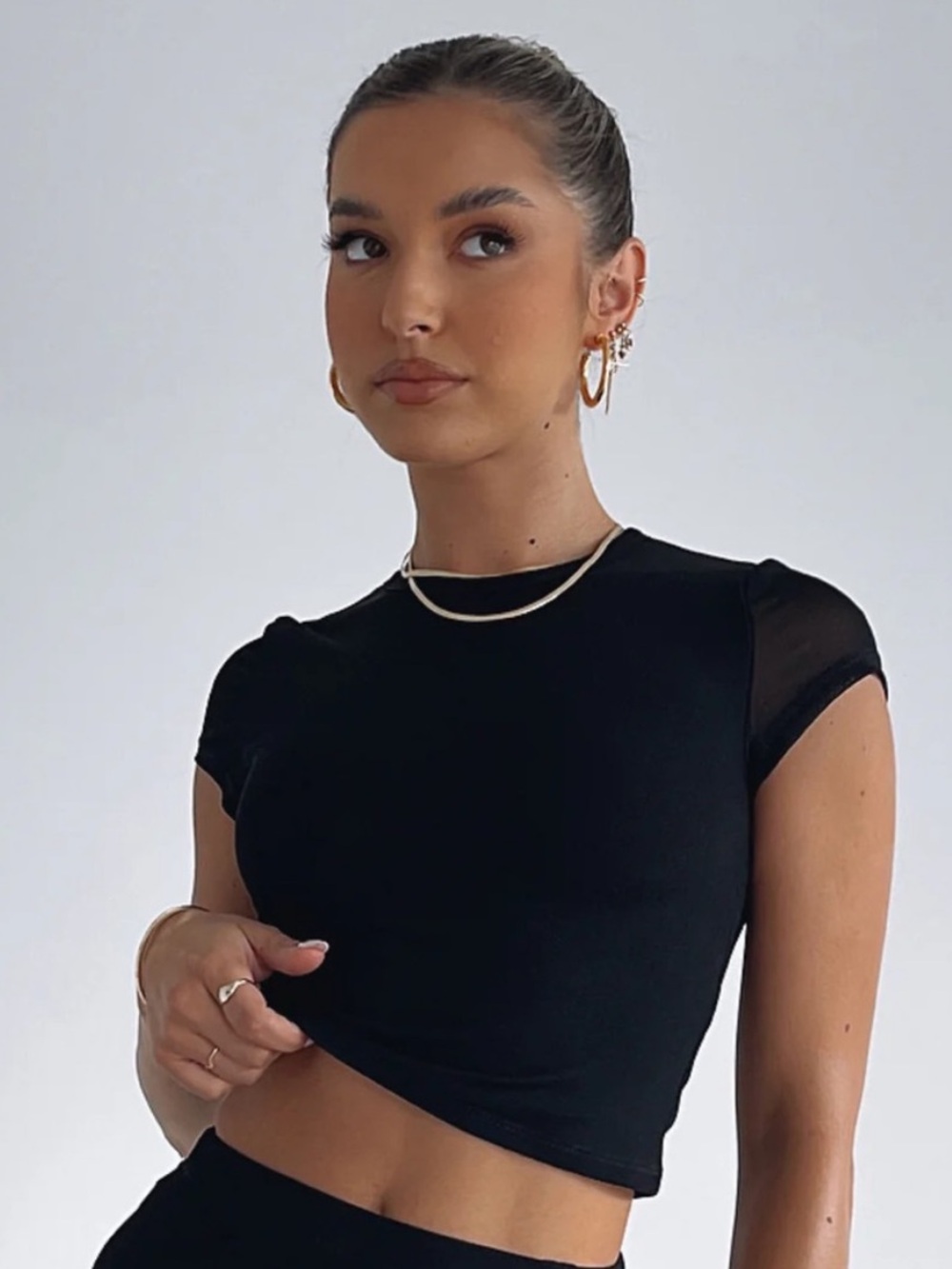 White Fox Boutique 'Answer My Calls' Crop Top 🖤